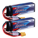 2pcs 3S 11.1V Lipo Battery 25C 2250mAh with XT60 Plug for RC Quadcopter Hobby