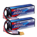 2pcs 14.8V 4S RC Lipo Battery 25C 2250mAh with XT60 Plug for RC Airplane Racing Hobby