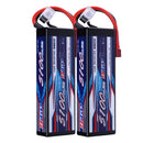 【Buy one get two】2S 7.4V Lipo Battery 5100mAh 70C Hard Case with Deans T Plug for RC Car Hobby