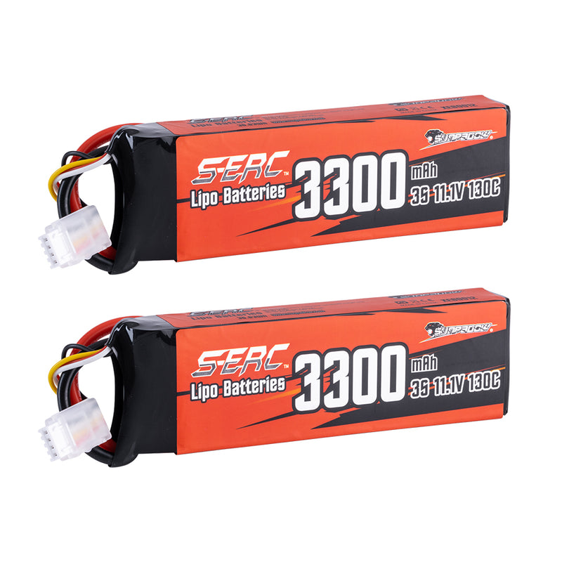 【Sunpadow】2pcs 3S lipo battery 3300mAh 130C with XT60 Plug for RC Car rc trucks traxxas Hobby Vehicle tank