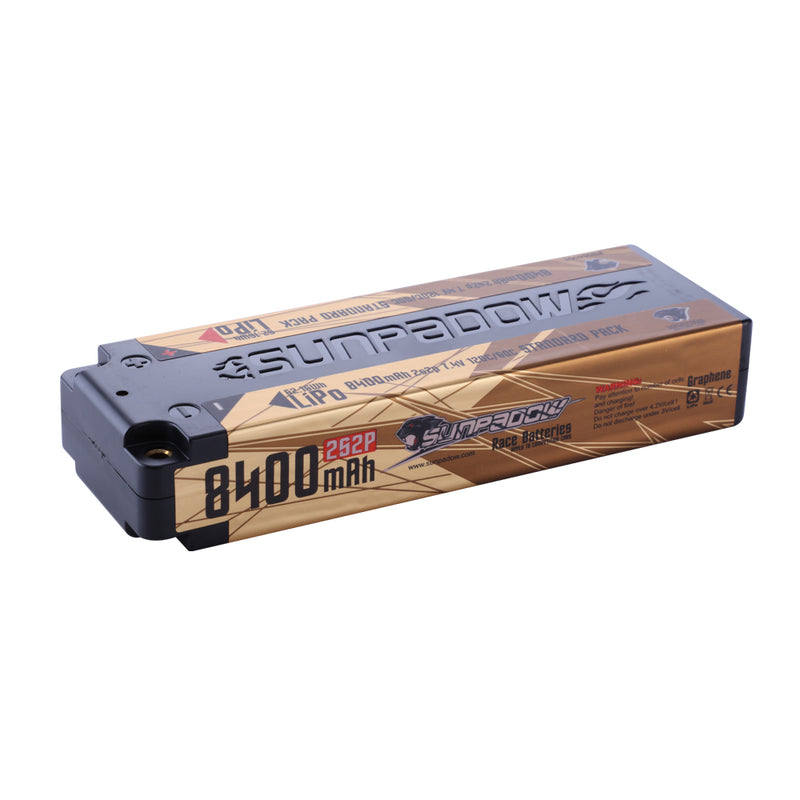 SUNPADOW Competition Lipo Battery 8400mAh-7.4V-2S2P competition-grade battery specially developed for competitions that require a continuous high-discharge platform