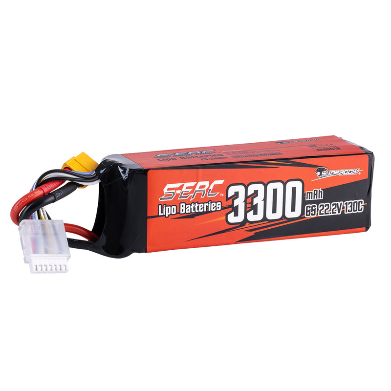 【Sunpadow】6S lipo battery 3300mAh 130C with XT60 Plug for RC Car Hobby traxxas Vehicle Drone Tanks