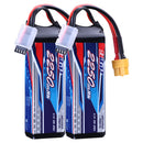 2pcs 3S 11.1V Lipo Battery 25C 2250mAh with XT60 Plug for RC Quadcopter Hobby
