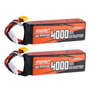 【Sunpadow】2pcs 4S lipo battery 4000mAh 70C with XT60 Plug for RC Car Trucks RC Boat tank traxxas vehicle Hobby