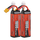 【Sunpadow】14.8V 4S Lipo Battery 1800mAh 130C Soft Pack with XT60 Connector for RC FPV
