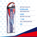 【Buy one get two】2S lipo battery 6500mAh 100C TRX for RC Car Trucks traxxas Drone Helicopter RC tank