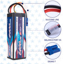 【Buy one get two】 2pcs  3S 11.1V 6400mAh 100C Lipo Battery EC5 Plug for RC Car Plane DJI Truck Tank Buggy Racing Boat Models