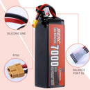 【Sunpadow】6S lipo battery 7000mAh 120C with XT60 Plug for RC Car rc trucks traxxas Hobby Vehicle tank