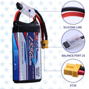 7.4V 2S RC Lipo Battery 20C 1350mAh with XT30 Plug for RC Airplane Racing 2 Packs (Buy One Get Two)