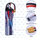 【Buy one get two】3S RC Lipo Battery 11.1V 70C 7100mAh Soft Pack with XT60 Connector