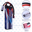 2pcs 2S Lipo Battery 7.4V 2200mAh 40C Soft Pack with Deans T Plug for RC Car Hobby