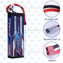 【Buy one get two】2S 7.4V Lipo Battery 5100mAh 70C Hard Case with Deans T Plug for RC Car Hobby