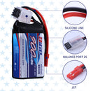 7.4V 2S RC Lipo Battery 25C 900mAh with JST Plug for RC Airplane Racing 2 Packs (Buy One Get Two)