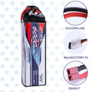 130C Lipo Battery 14.8V 6000mAh Soft Pack with Deans T Connector For RC Car truck boat