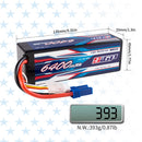 【Buy one get two】 2pcs  3S 11.1V 6400mAh 100C Lipo Battery EC5 Plug for RC Car Plane DJI Truck Tank Buggy Racing Boat Models