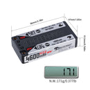 2026 Sunpadow TOP Series Lipo Battery 4600 7.6V 2S1P 140C with 5mm Bullet Suggest for Stock Class Competition