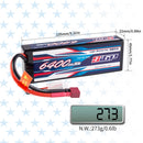 【Buy one get two】2S 7.4V 6400mAh 100C Lipo Battery T Plug for RC Car Plane DJI Truck Tank Buggy Racing Boat Models