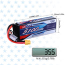【Buy one get two】3S 11.1V RC Lipo Battery 20C 5100mAh with XT60 Plug for RC Drone Hobby