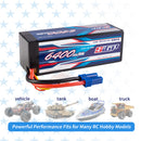 【Buy one get two】4S 14.8V 6400mAh 100C Lipo Battery EC5 Plug for RC Car Plane DJI Truck Tank Buggy Racing Boat Models