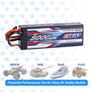 【Buy one get two】2S lipo battery 5000mAh 130C T Plug for RC Car Trucks traxxas Drone Helicopter RC tank