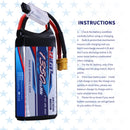 7.4V 2S RC Lipo Battery 20C 1350mAh with XT30 Plug for RC Airplane Racing 2 Packs (Buy One Get Two)
