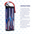 【Buy one get two】2S 7.4V Lipo Battery 5100mAh 70C Hard Case with Deans T Plug for RC Car Hobby