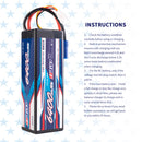 【Buy one get two】 2pcs  3S 11.1V 6400mAh 100C Lipo Battery EC5 Plug for RC Car Plane DJI Truck Tank Buggy Racing Boat Models