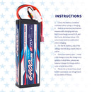 【Buy one get two】2S 7.4V 6400mAh 100C Lipo Battery T Plug for RC Car Plane DJI Truck Tank Buggy Racing Boat Models