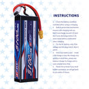 【Buy one get two】2S 7.4V Lipo Battery 5100mAh 70C Hard Case with XT60 Connector