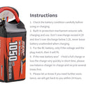 【Sunpadow】6S Lipo Battery 22.2V 1050mAh 130C Soft Pack with XT60 Plug for RC FPV Racing