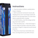Sunpadow Lipo Battery 6000mAh 2S2P 7.4V 120C with 4mm Bullet STICK for RC Car Race