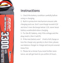 【Sunpadow】2pcs 3S 11.1V 3300mAh 70C lipo battery XT60 Plug for RC Car Hobby Vehicle traxxas