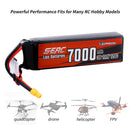 【Sunpadow】3S lipo battery 7000mAh 120C with XT60 Plug for RC Car rc trucks traxxas Hobby Vehicle tank
