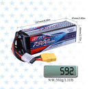 4S 14.8V Lipo Battery 7300mAh 70C Soft Pack with XT90 Connector for RC Car Hobby