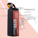 【Sunpadow】6S lipo battery 23.1V 8200mAh 120C with XT60 for RC Drone FPV Helicopter Desert Hobby