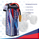 4S 14.8V Lipo Battery 7300mAh 70C Soft Pack with XT90 Connector for RC Car Hobby