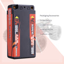 Sunpadow Lipo Battery 6000mAh 2S2P 7.6V 100C with 4mm Bullet STICK for RC Car Race