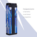 Sunpadow Lipo Battery 6000mAh 2S2P 7.4V 120C with 4mm Bullet STICK for RC Car Race
