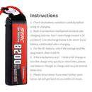 【Sunpadow】3S lipo battery 11.55V 8200mAh 120C XT60 Plug for RC Car Truck Vehicle Buggy Hobby