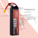 【Sunpadow】3S lipo battery 11.55V 8200mAh 120C XT60 Plug for RC Car Truck Vehicle Buggy Hobby