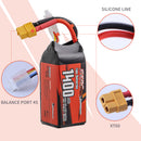 【Sunpadow】 4S 14.8V Lipo Battery 1400mAh 130C Soft Pack with XT60 Plug for RC Helicopter
