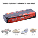 【Sunpadow】 7.4V 2S Lipo Battery 70C 7100mAh Hard Case with 4mm Bullet for RC Buggy Hobby