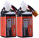 【Sunpadow】 6S 22.2V Lipo Battery 1300mAh 120C Soft Pack with XT60 Connector for FPV 2 Packs (Buy One Get Two)