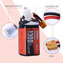 【Sunpadow】 6S 22.2V Lipo Battery 1300mAh 120C Soft Pack with XT60 Connector for FPV 2 Packs (Buy One Get Two)