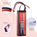 【Sunpadow】2S Lipo Battery 7.4V 7100mAh 70C Hard Case with Deans T Plug for RC Truck Hobby