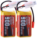 【Sunpadow】7.4V 2S RC Lipo Battery 25C 900mAh with JST Plug for RC Airplane Racing 2 Packs (Buy One Get Two)
