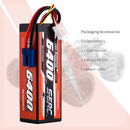 【Sunpadow】 2pcs  3S 11.1V 6400mAh 100C Lipo Battery EC5 Plug for RC Car Plane DJI Truck Tank Buggy Racing Boat Models