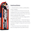 【Sunpadow】 3S 11.1V Lipo Battery 100C 8200mAh EC5 Plug  for RC Car Plane DJI Truck Tank Buggy Racing Boat Models